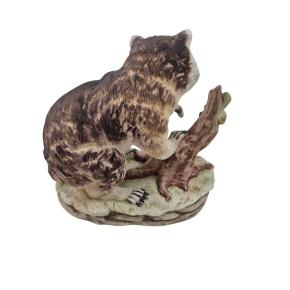 Lefton China Raccoon Figurine Porcelain Wildlife Sculpture Japan KW4752 - Picture 6 of 10